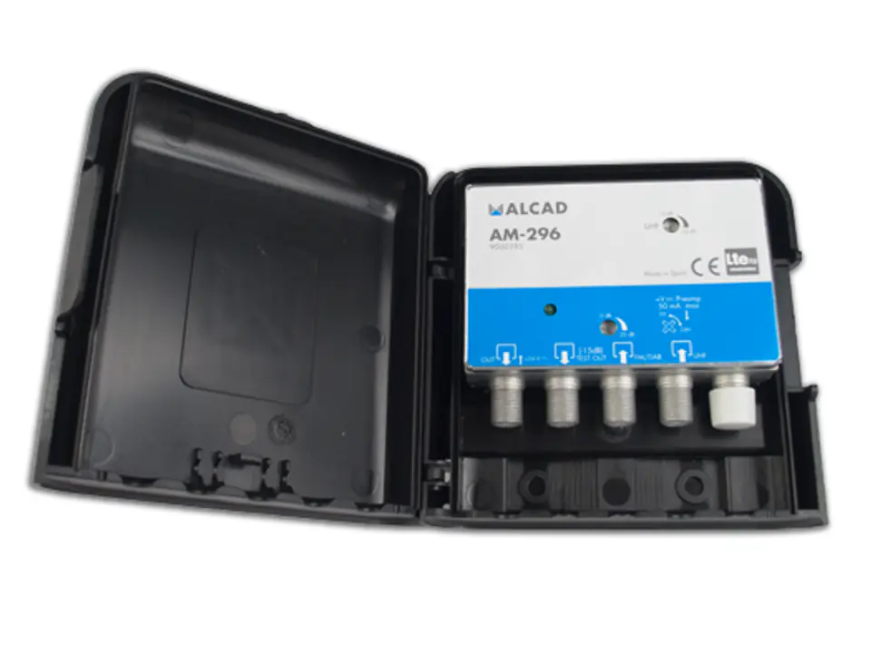 ⁨Alcad wzmacniacz masztowy AM-296 24V 32dB UHF+VHF⁩ w sklepie Wasserman.eu