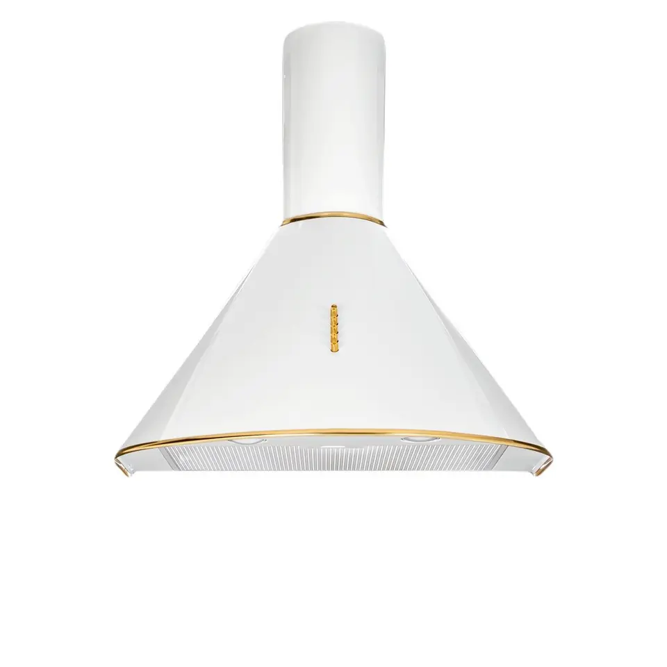 ⁨Chimney Hood Akpo WK-4 Dandys GOLD 50 cm 450 m3/h, White⁩ at Wasserman.eu