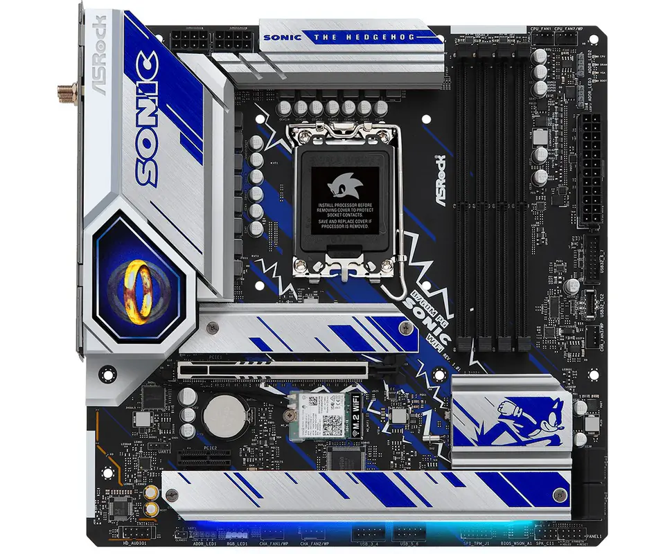 ⁨Asrock B760M PG SONIC WIFI Intel B760 LGA 1700 micro ATX⁩ at Wasserman.eu