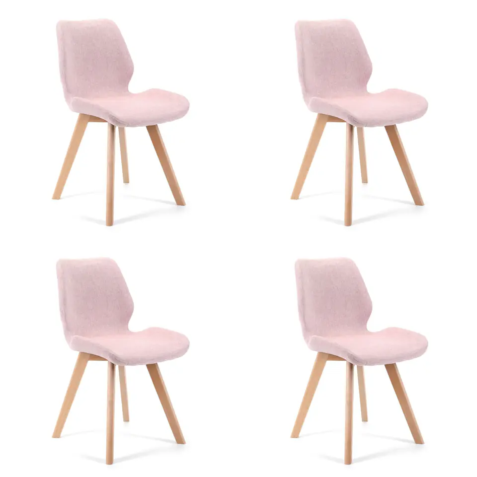 ⁨4x fabric chair SJ.0159 Pink⁩ at Wasserman.eu