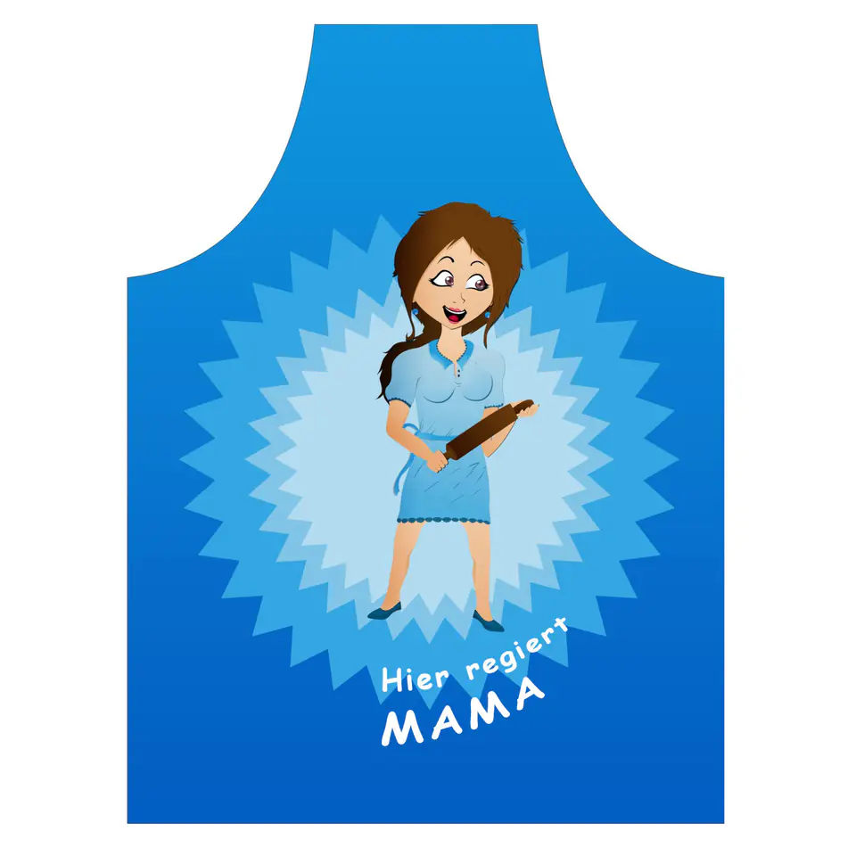 ⁨Apron - Mom rules here (DE)⁩ at Wasserman.eu