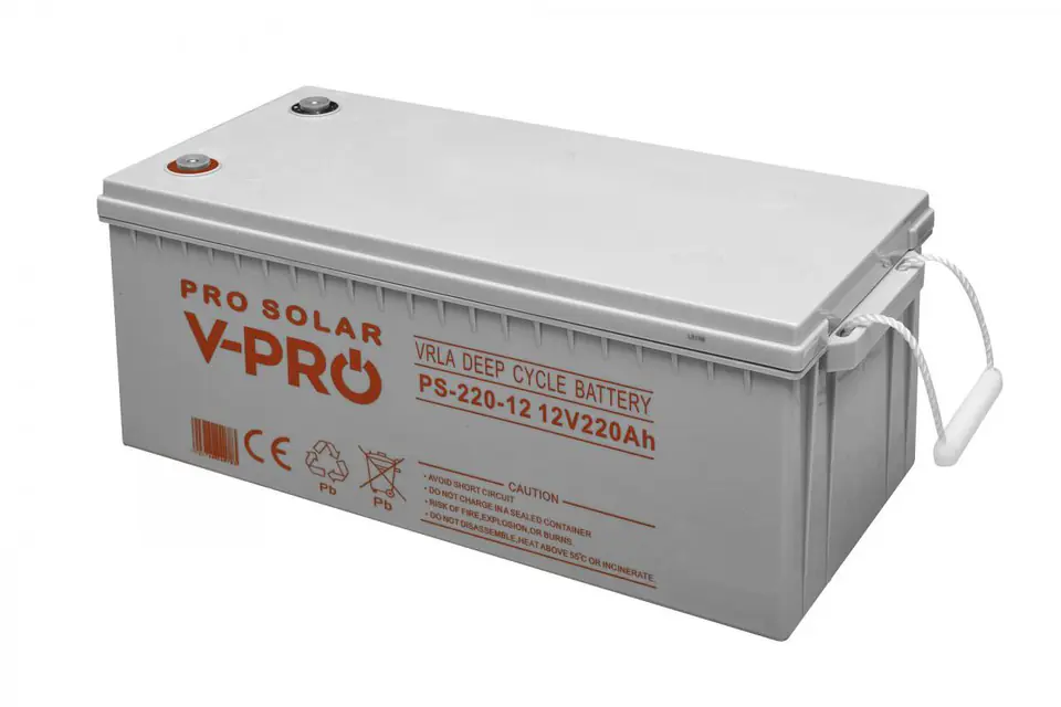 ⁨BATTERY VOLT POLSKA DEEP CYCLE VPRO SOLAR 12V 220AH VRLA MAINTENANCE-FREE⁩ at Wasserman.eu