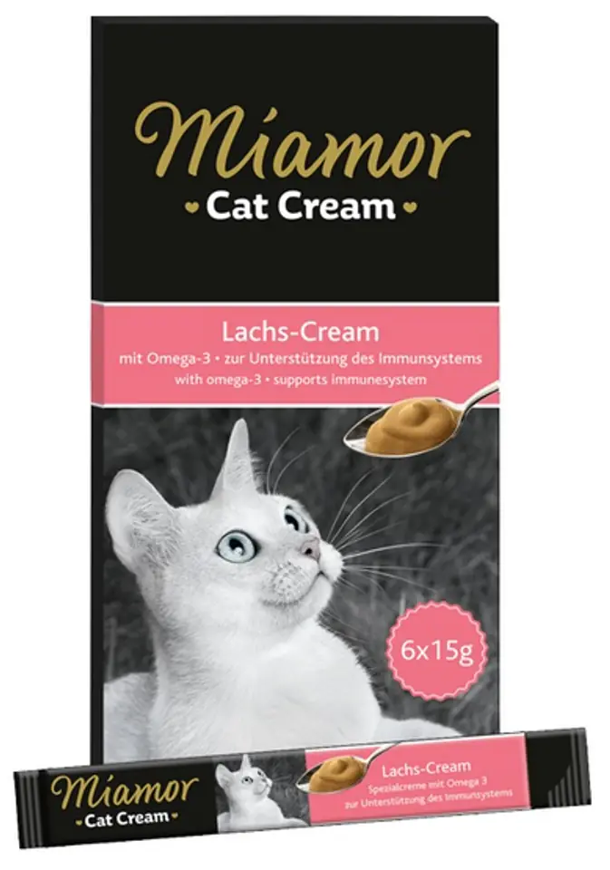 ⁨Miamor Cat Confect Lachs Cream 6x15g⁩ w sklepie Wasserman.eu