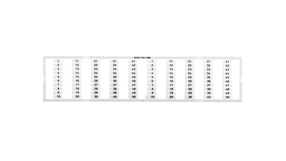 ⁨Oznaczniki WMB 2x 1-50 793-4666 /5szt./⁩ w sklepie Wasserman.eu