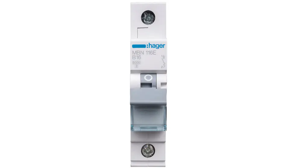 ⁨Wyłącznik nadprądowy 1P B 16A 6kA AC MBN116E⁩ w sklepie Wasserman.eu