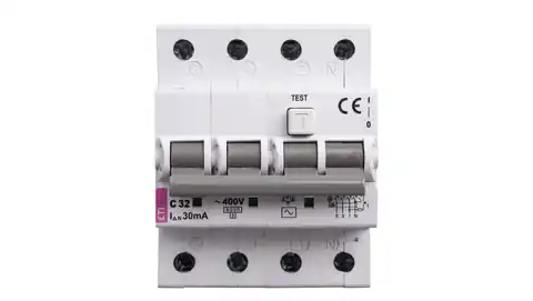 ⁨Wyłącznik różnicowo-nadprądowy 4P 32A C 0,03A typ AC KZS-4M 002174027⁩ w sklepie Wasserman.eu