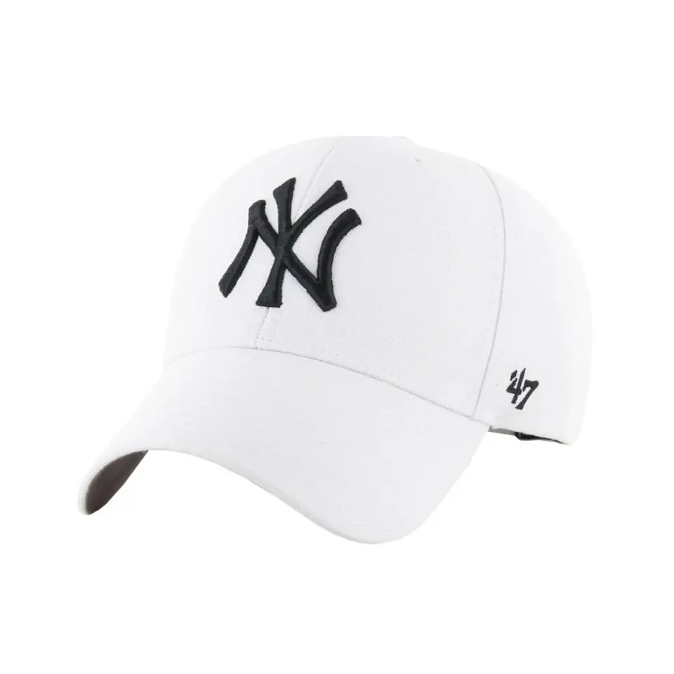 ⁨Czapka z daszkiem 47 Brand New York Yankees MVP Cap (kolor Biały, rozmiar One size)⁩ w sklepie Wasserman.eu