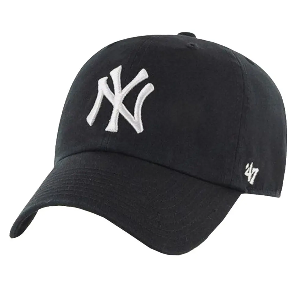 ⁨Czapka z daszkiem 47 Brand New York Yankees MLB Clean Up Cap (kolor Czarny, rozmiar One size)⁩ w sklepie Wasserman.eu