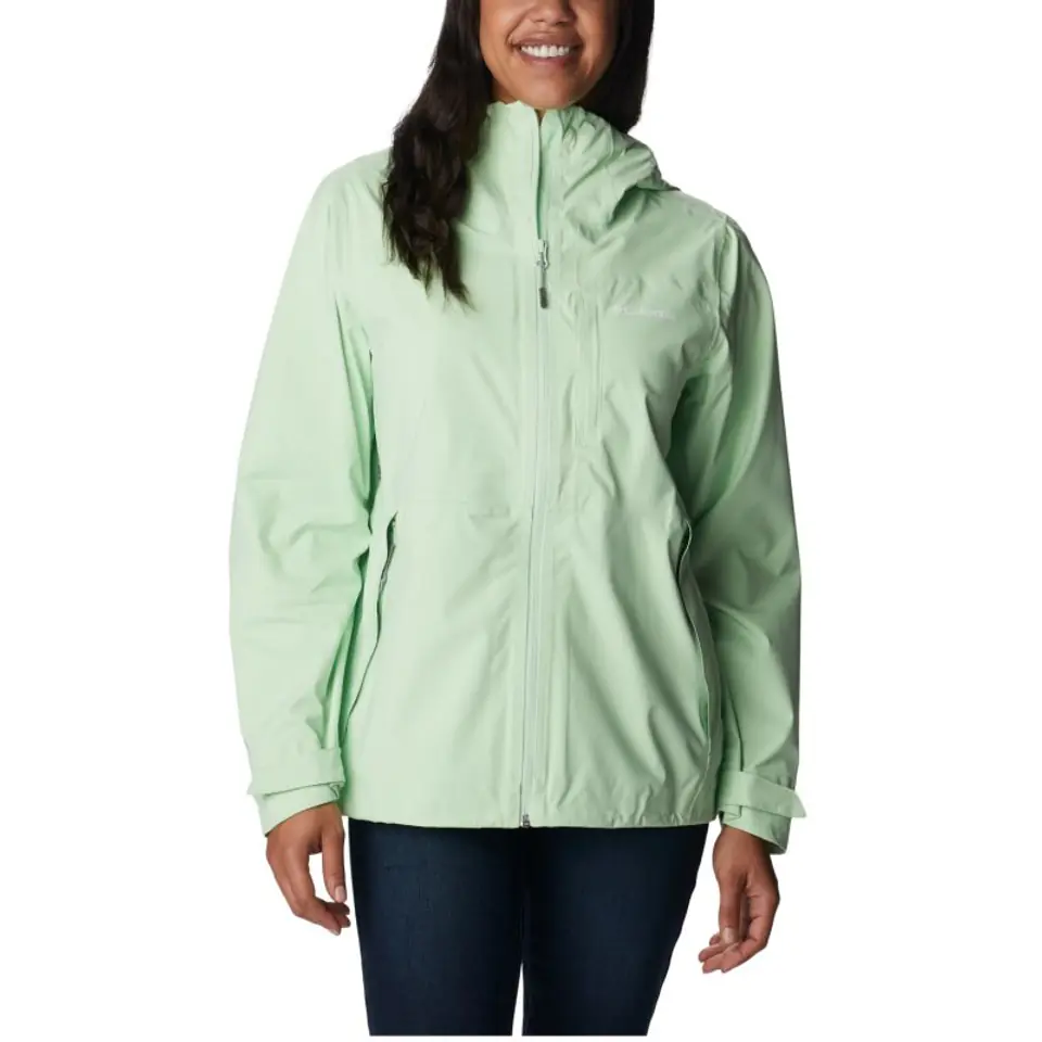 ⁨Kurtka Columbia Ampli-Dry Waterproof Shell Jacket W (kolor Zielony, rozmiar L)⁩ w sklepie Wasserman.eu