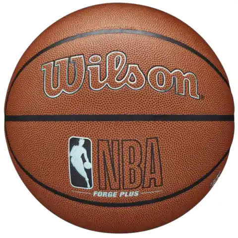 ⁨Piłka Wilson NBA Forge Plus Eco Ball (kolor Pomarańczowy, rozmiar 6)⁩ w sklepie Wasserman.eu
