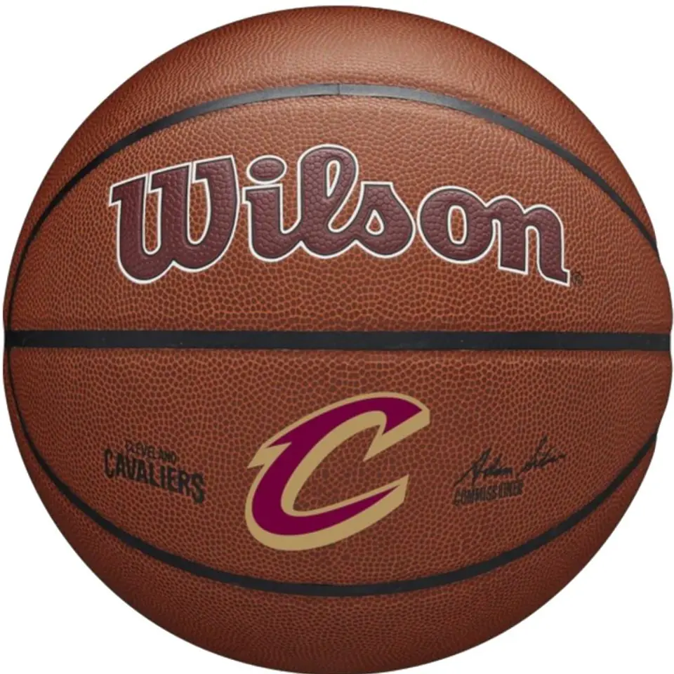 ⁨Piłka Wilson NBA Team Alliance Cleveland Cavaliers Ball (kolor Brązowy, rozmiar 7)⁩ w sklepie Wasserman.eu