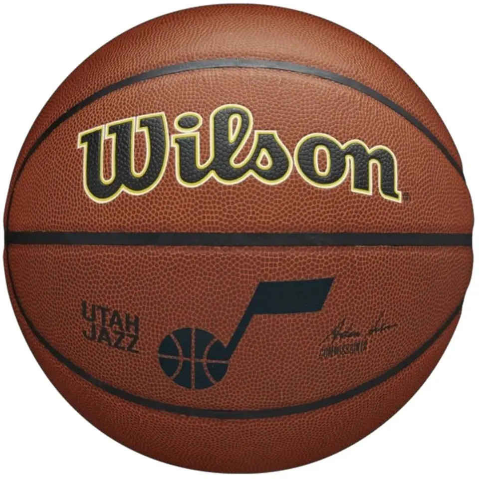 ⁨Piłka Wilson NBA Team Alliance Utah Jazz Ball (kolor Brązowy, rozmiar 7)⁩ w sklepie Wasserman.eu