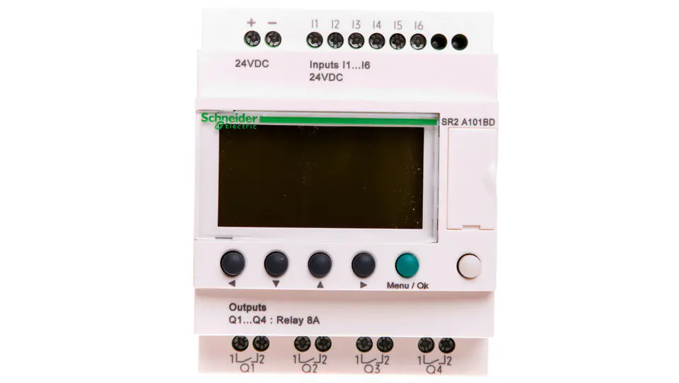 ⁨Przekaźnik programowalny 24V DC 6we 4wy Zelio Logic SR2A101BD⁩ w sklepie Wasserman.eu