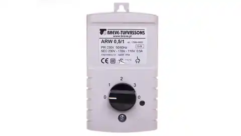 ⁨Regulator prędkości obrotowej 1-fazowy ARW 0,5/1 230V 0,5A IP54 17886-9962⁩ w sklepie Wasserman.eu