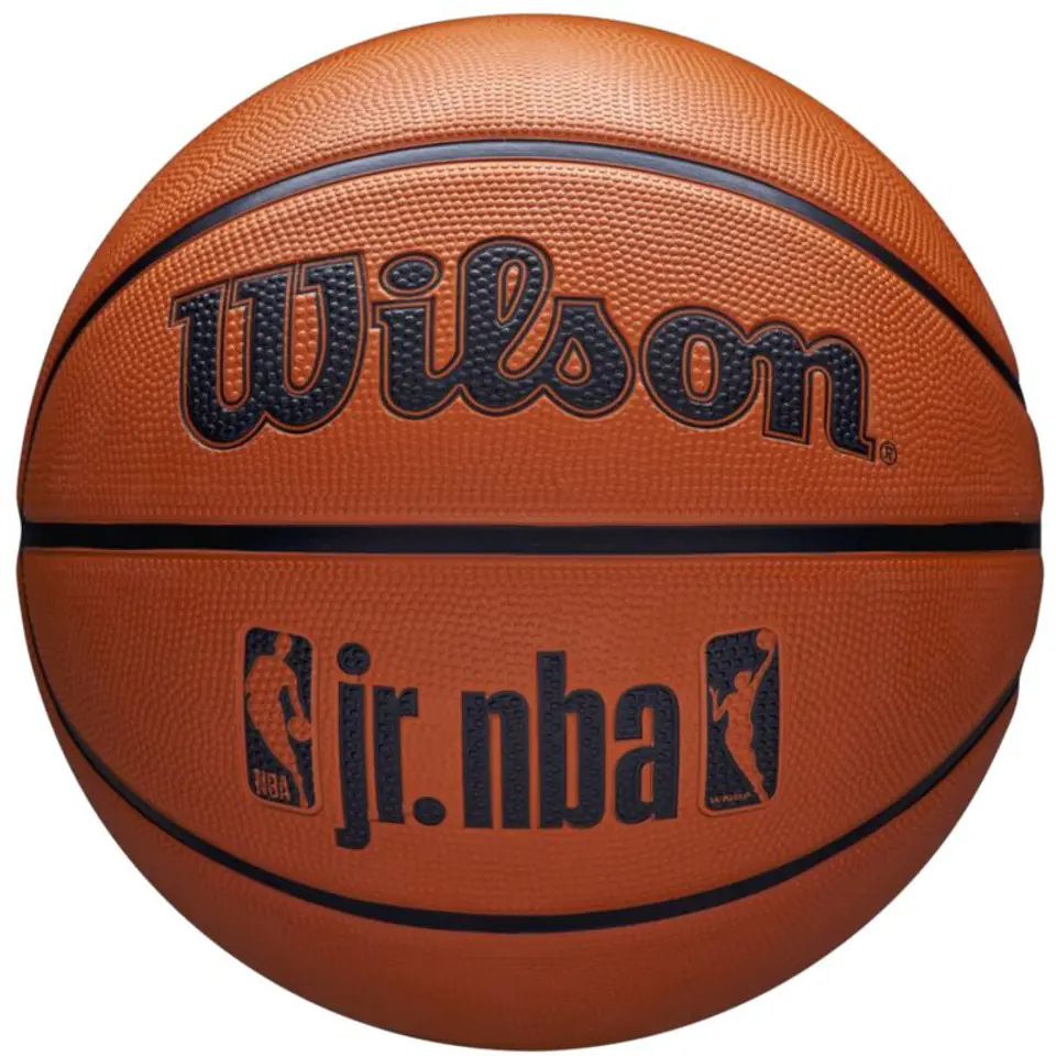 ⁨Piłka do koszykówki Wilson NBA Jr DRV Fam Logo Ball (kolor Pomarańczowy, rozmiar 7)⁩ w sklepie Wasserman.eu