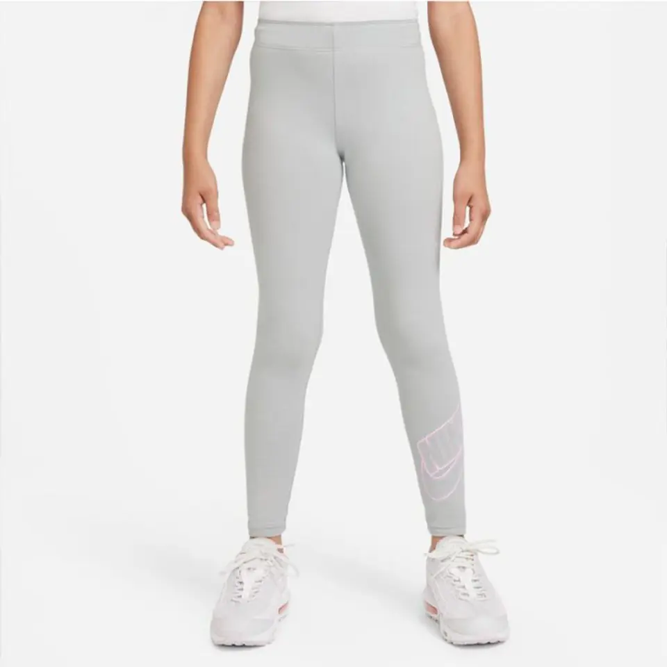 ⁨Legginsy Nike Sportswear Favorites Jr DD6278 (kolor Szary/Srebrny, rozmiar L (147-158cm))⁩ w sklepie Wasserman.eu