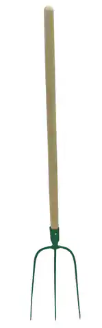 ⁨12283 3-tooth hay forks 133 cm, wooden handle 100 cm⁩ at Wasserman.eu