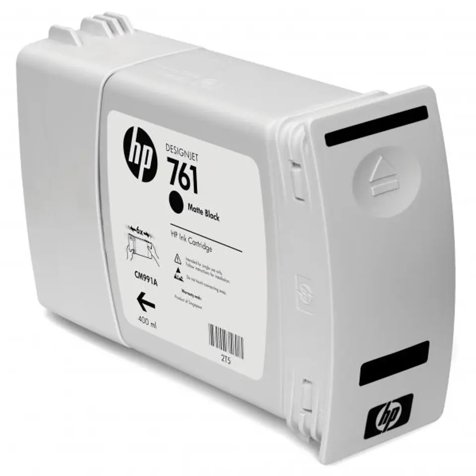 ⁨HP oryginalny ink / tusz CM991A, HP 761, matte black, 400ml⁩ w sklepie Wasserman.eu