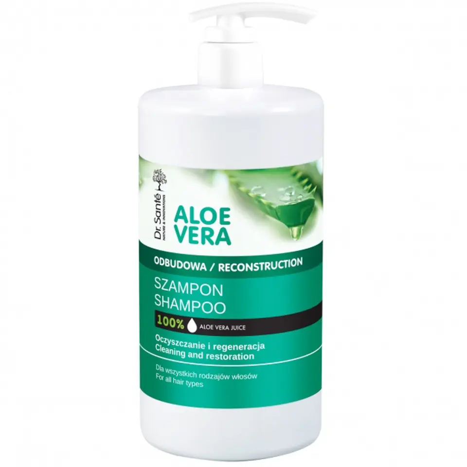 ⁨ELFA Dr Sante Szampon 1000ml Aloe Vera&⁩ w sklepie Wasserman.eu