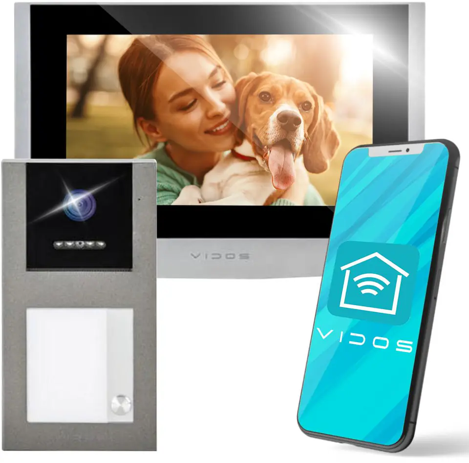 Zestaw wideodomofonowy IP VIDOS Z02 w sklepie Wasserman.eu