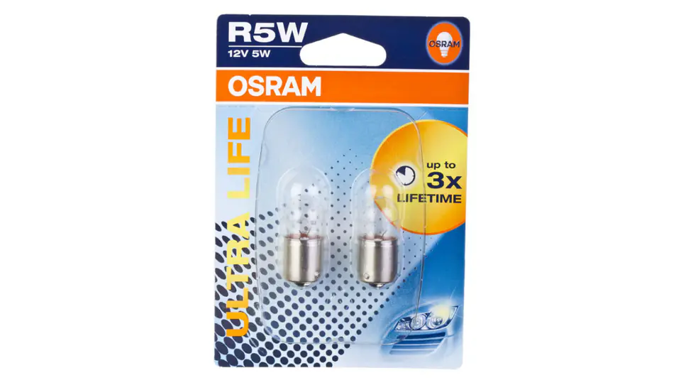 Żarówka do świateł pomocniczych R5W 5W ULTRA LIFE 5007ULT-02B /2szt./ w sklepie Wasserman.eu