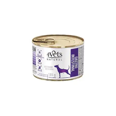 ⁨4VETS Natural Gastro Intestinal Dog - mokra karma dla psa - 185 g⁩ w sklepie Wasserman.eu