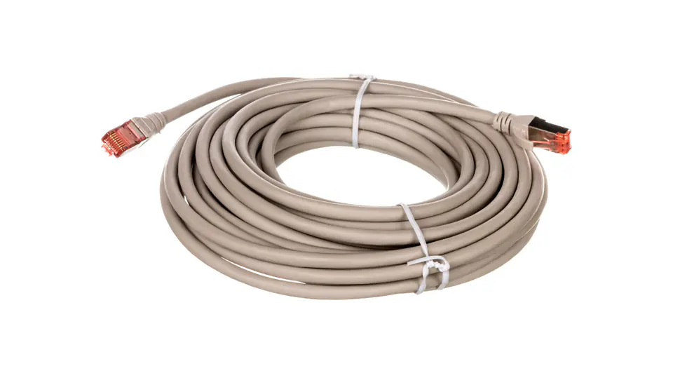 ⁨Patch Cord S/FTP Cat.6 grey 10m DK-1644-100⁩ at Wasserman.eu