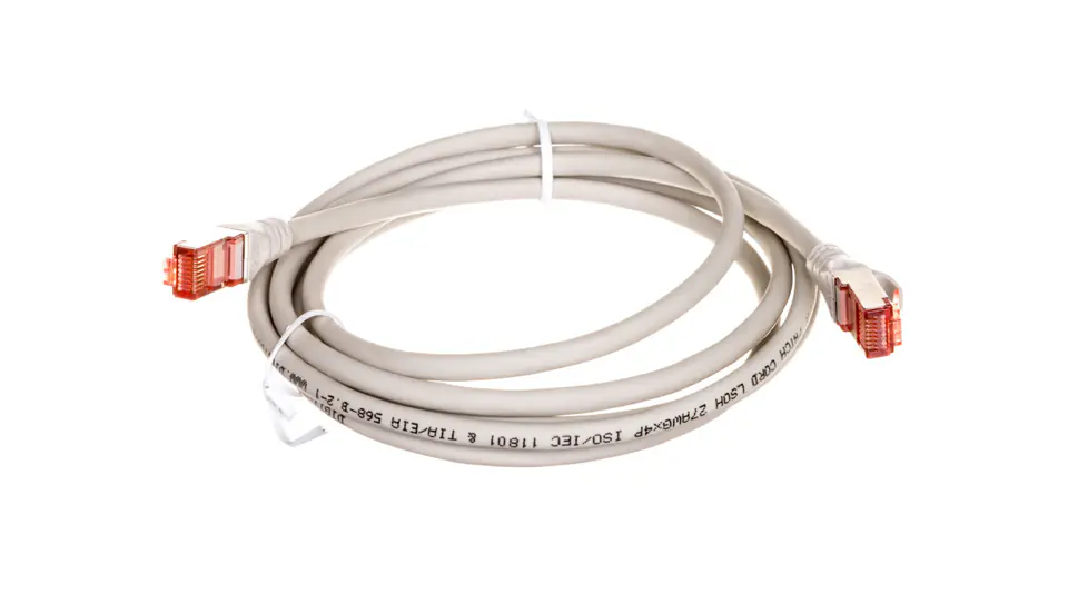 ⁨Patch Cord S/FTP Cat.6 grey 2m DK-1644-020⁩ at Wasserman.eu