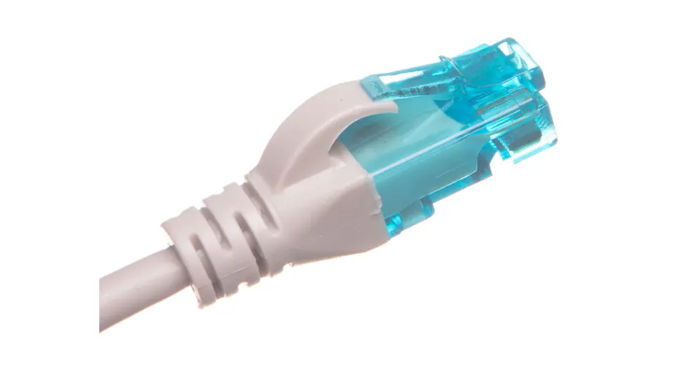 ⁨Kabel krosowy (Patch Cord) U/UTP kat.5e szary 3m DK-1512-030⁩ w sklepie Wasserman.eu