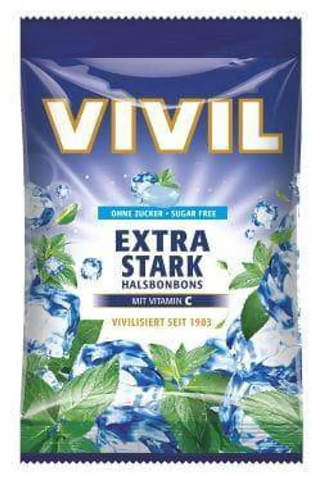 ⁨Vivil Extra Stark Cukierki bez Cukru 120 g⁩ w sklepie Wasserman.eu