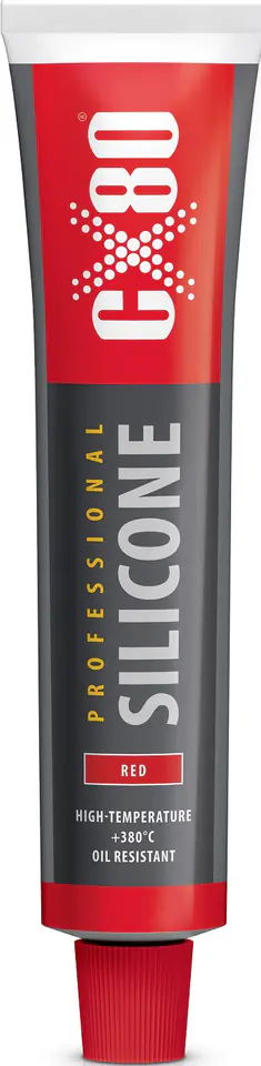 SILIKON MASA USZCZELNIAJĄCA CZERWONA 80ML TUBA w sklepie Wasserman.eu