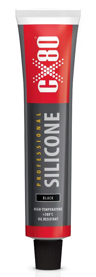 SILIKON PROFESSIONAL CZARNY WYSOKOTEMPERATUROWY 80ML TUBA w sklepie Wasserman.eu
