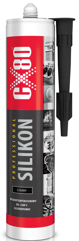 SILIKON PROFESIONAL 310ML CZARNY w sklepie Wasserman.eu