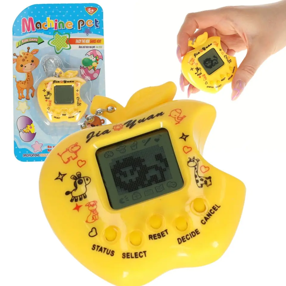 ⁨Tamagotchi gra elektroniczna dla dzieci jabłko żółty⁩ w sklepie Wasserman.eu