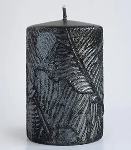 ⁨Świeca TIVANO walec duży 7x17,5cm parafinowa czarna⁩ w sklepie Wasserman.eu
