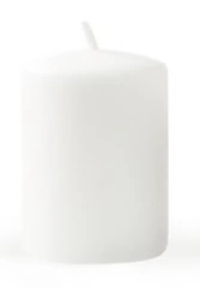 ⁨Świeca CLASSIC CANDLES walec XL 8xh20cm biała⁩ w sklepie Wasserman.eu