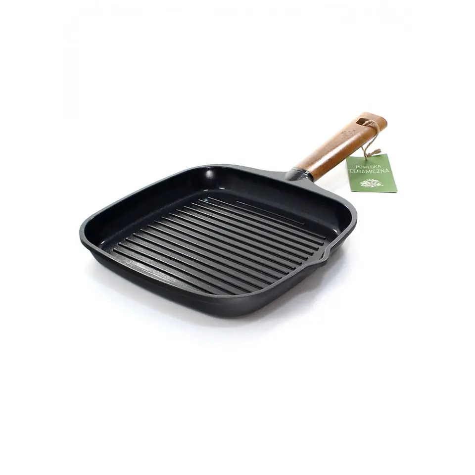 ⁨NATUR Frying pan grill 28cm aluminium ILAG XERA 320R⁩ at Wasserman.eu