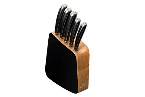 ⁨LOFT MAT Komplet 5szt noży kuchennych w bloku 981M⁩ w sklepie Wasserman.eu
