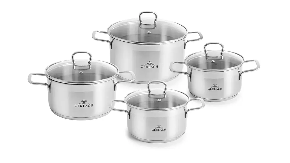 ⁨BRAVA Cookware set 8elem.induction 16/18/ 20/24 322P⁩ at Wasserman.eu