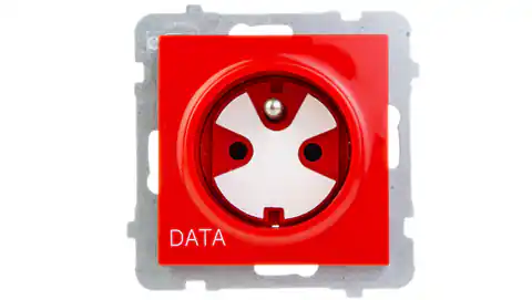 ⁨AS Gniazdo pojedyncze z/u DATA z kluczem czerwone GP-1GZK/m/00⁩ w sklepie Wasserman.eu