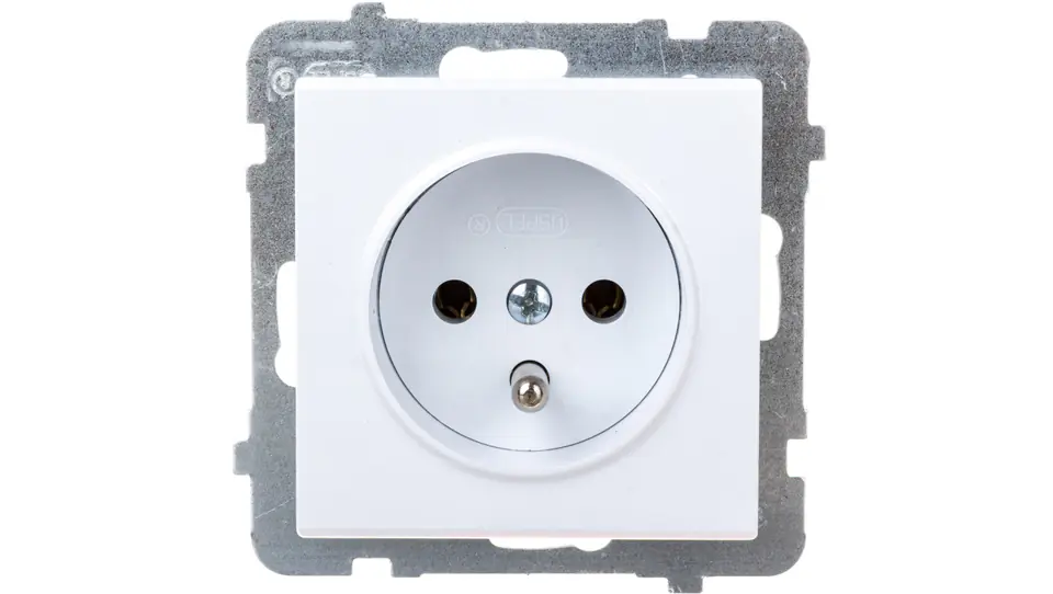 ⁨SONATA Single socket with / u white GP-1RZ/m / 00⁩ at Wasserman.eu