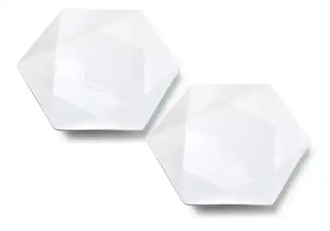⁨RALPH WHITE Komplet 2 talerzy płaskie 32,5cmx 28.5cm x h3cm⁩ w sklepie Wasserman.eu