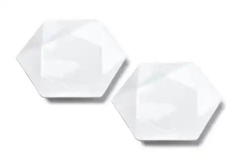 ⁨RALPH WHITE Komplet 2 talerzy deserowych 24.5cm x21cm x h2cm⁩ w sklepie Wasserman.eu