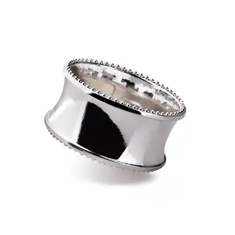 ⁨ADRIANNE Napkin holder silver wedding ring 4,8x4,8x2,5cm⁩ at Wasserman.eu