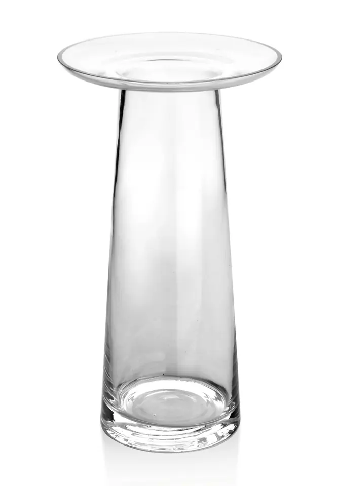 ⁨SERENITE Vase with flange h25x14.5 transparent⁩ at Wasserman.eu