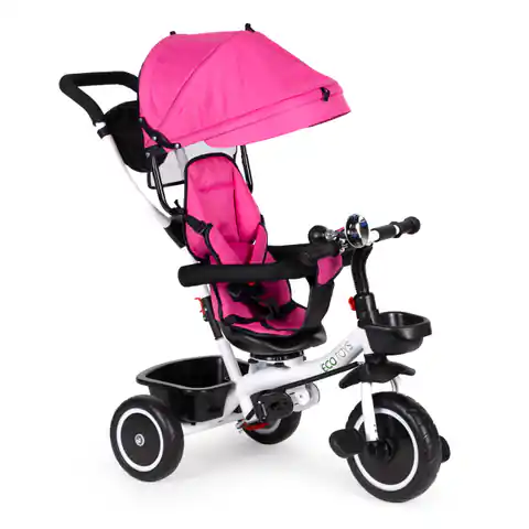 ⁨Bicycle Tricycle Trolley Swivel Seat Pink Ecotoys⁩ at Wasserman.eu