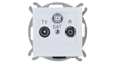 ⁨AS Gniazdo antenowe RTV-SAT końcowe białe GPA-GS/m/00⁩ w sklepie Wasserman.eu