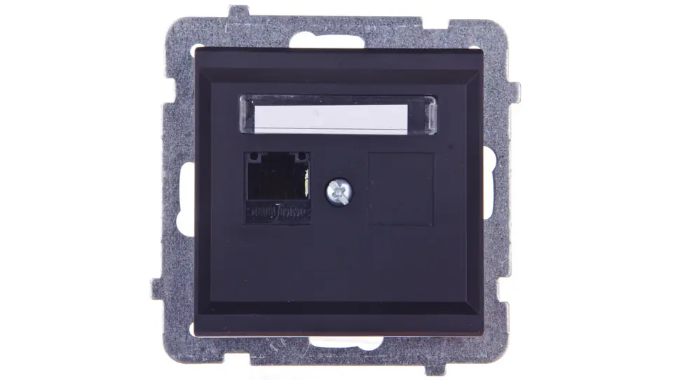 ⁨SONATA Computer socket RJ45 cat.5e black metallic KRONE GPK-1R/K/m/33⁩ at Wasserman.eu