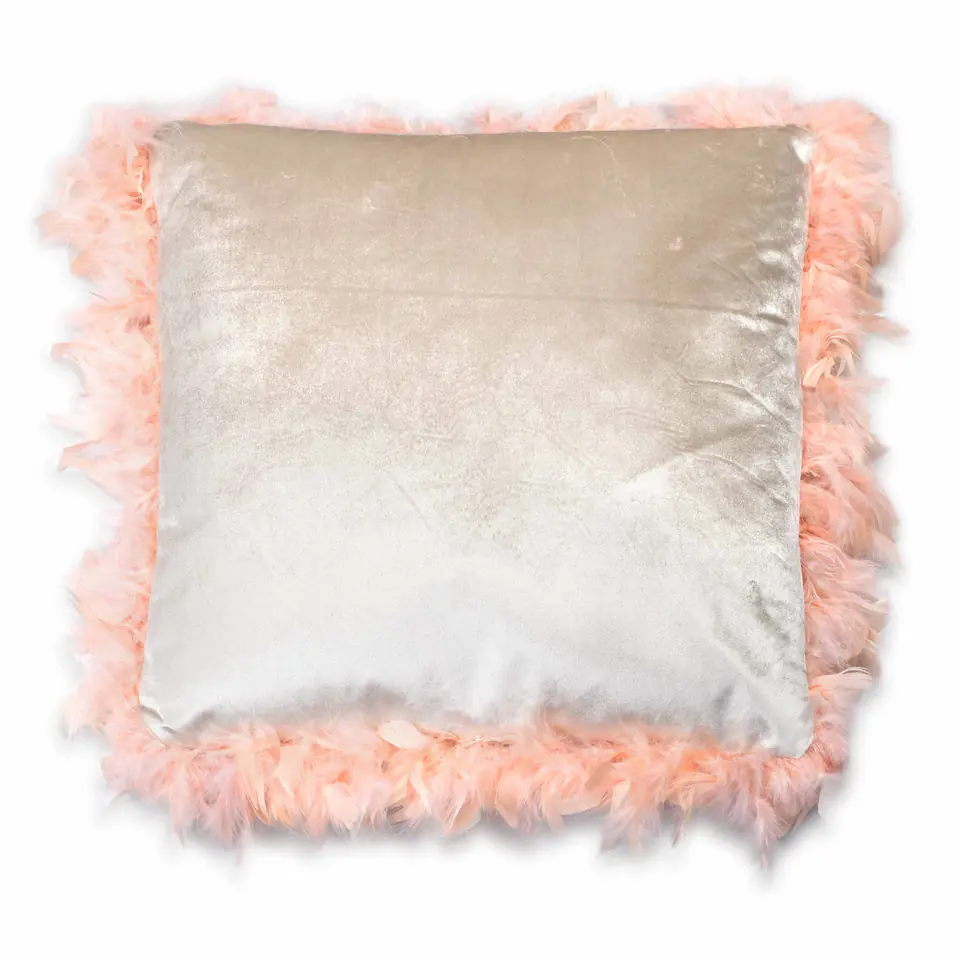 ⁨LORETA BEIGE Pillow 44x44cm feathers⁩ at Wasserman.eu