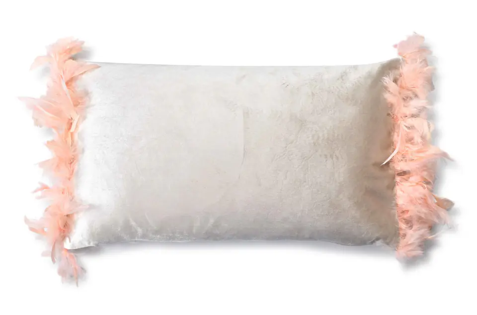 ⁨LORETA BEIGE Pillow 50x30cm feathers⁩ at Wasserman.eu